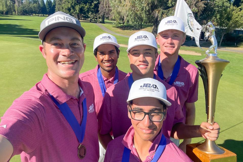 Team Arizona celebrates after winning the 2022 Hogan Cup in Portland. Photo: AJGA