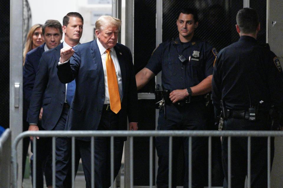 The historic criminal hush money trial of former president Donald Trump was turned over to the New York jury on Wednesday (Getty Images)