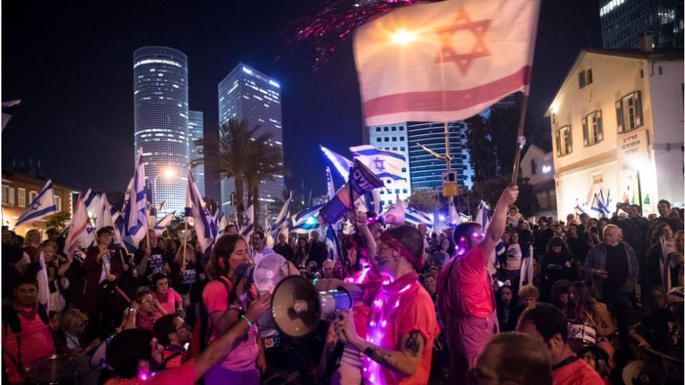 Manifestación en Tel Aviv.