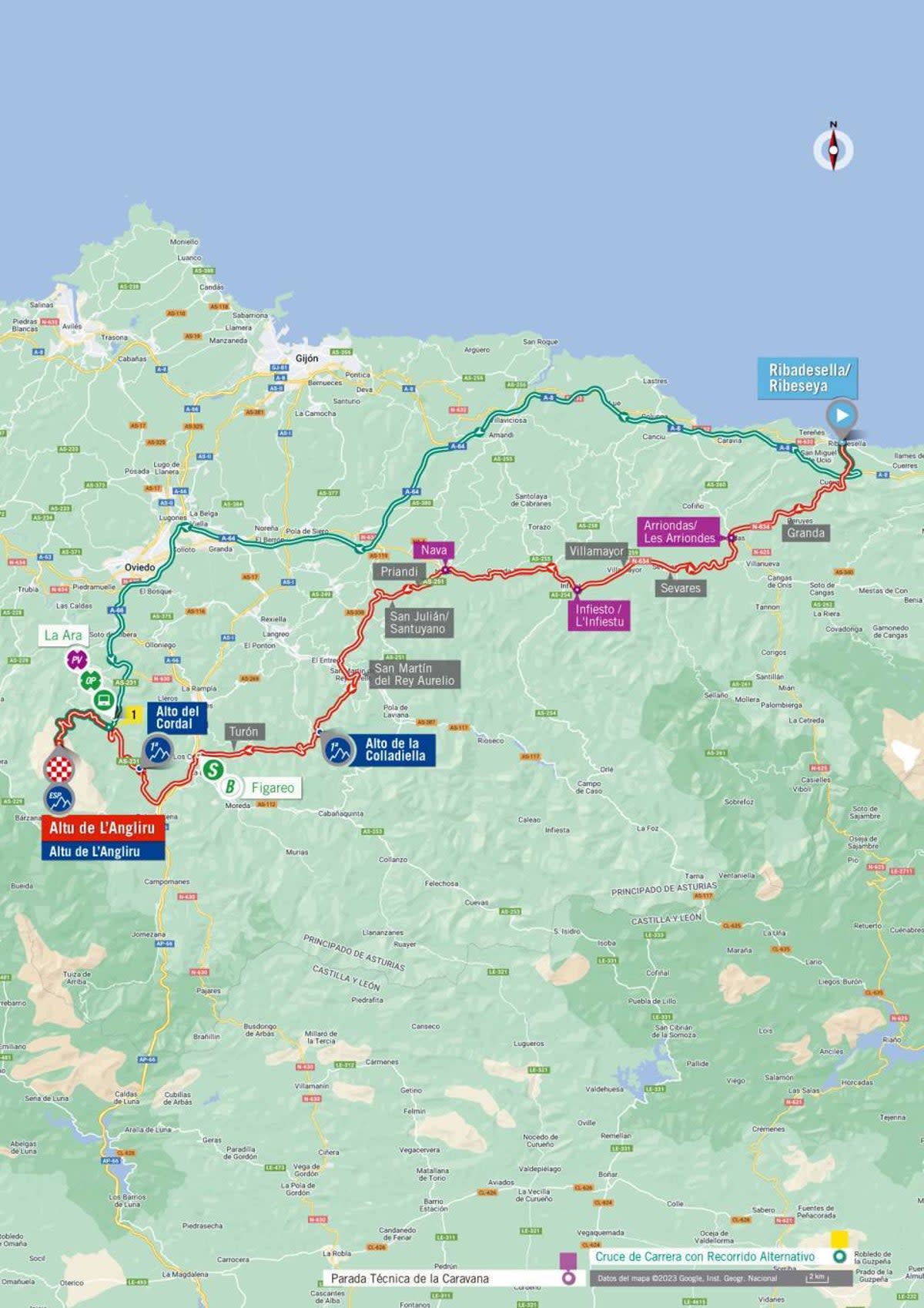 La Vuelta a Espana 2023 – stage 17 map (LaVuelta)