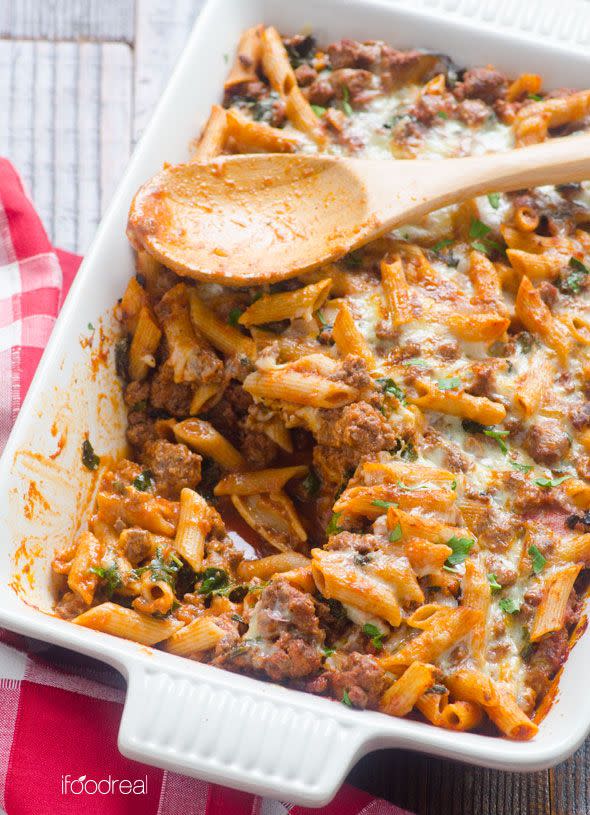 Turkey and Kale Pasta Bake