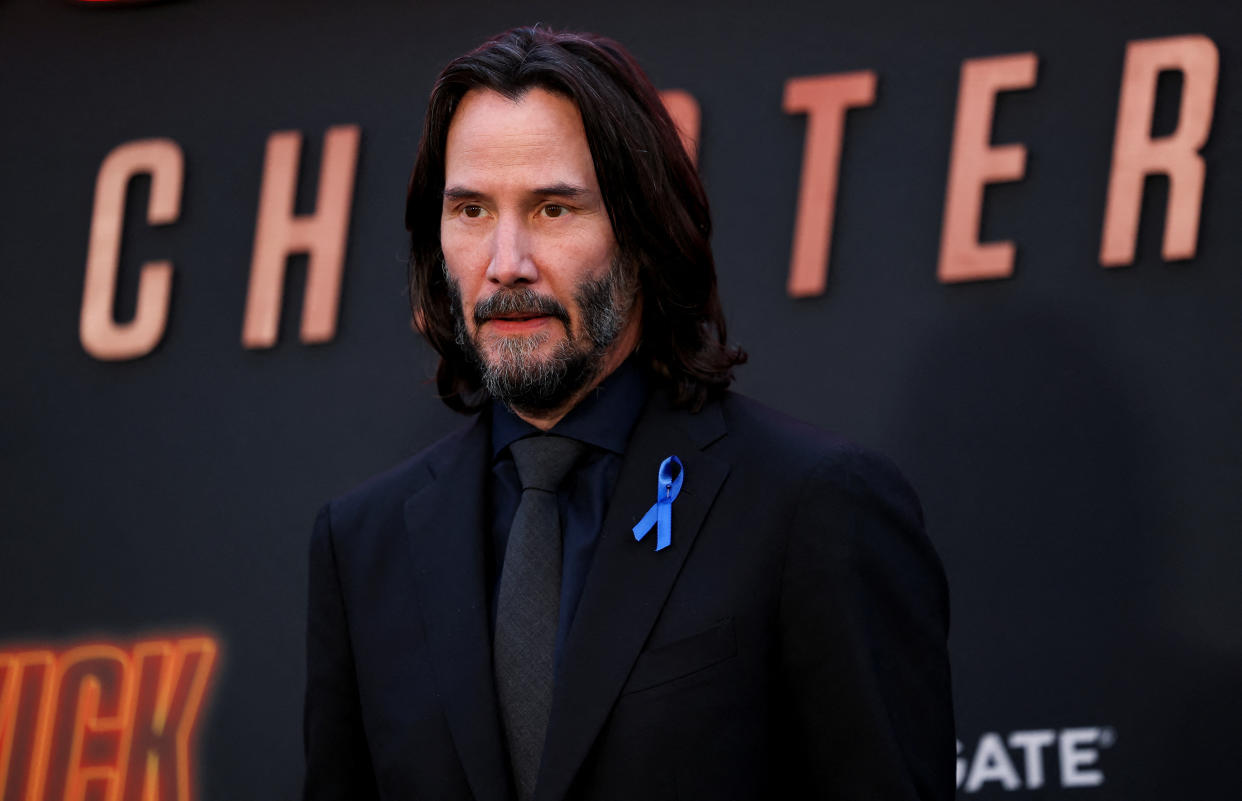 Cast member Keanu Reeves attends the premiere for the film 