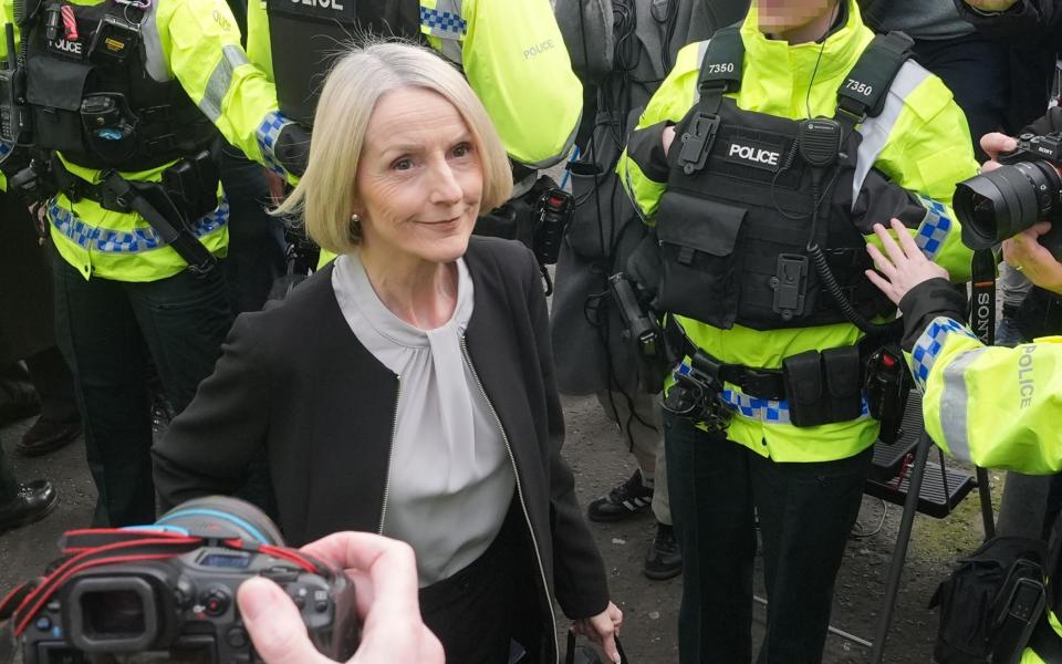 Lady Donaldson arrives at Newry magistrates' court for an earlier hearing