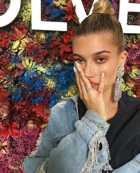 Hailey Baldwin’s Pinkie Tattoo