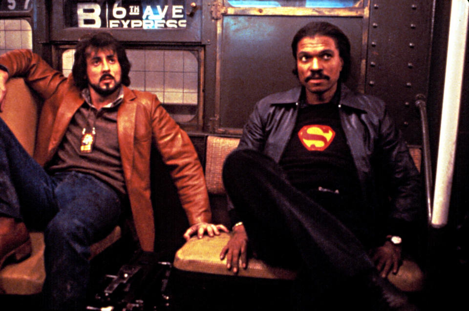 Stallone and Billy Dee Williams in Nighthawks. (Universal/Courtesy Everett Collection)