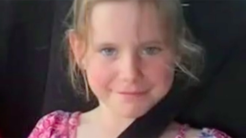 Olivia Douglas, 8, died in a head-on crash in Queensland’s Bundaberg region. Source: 7 News