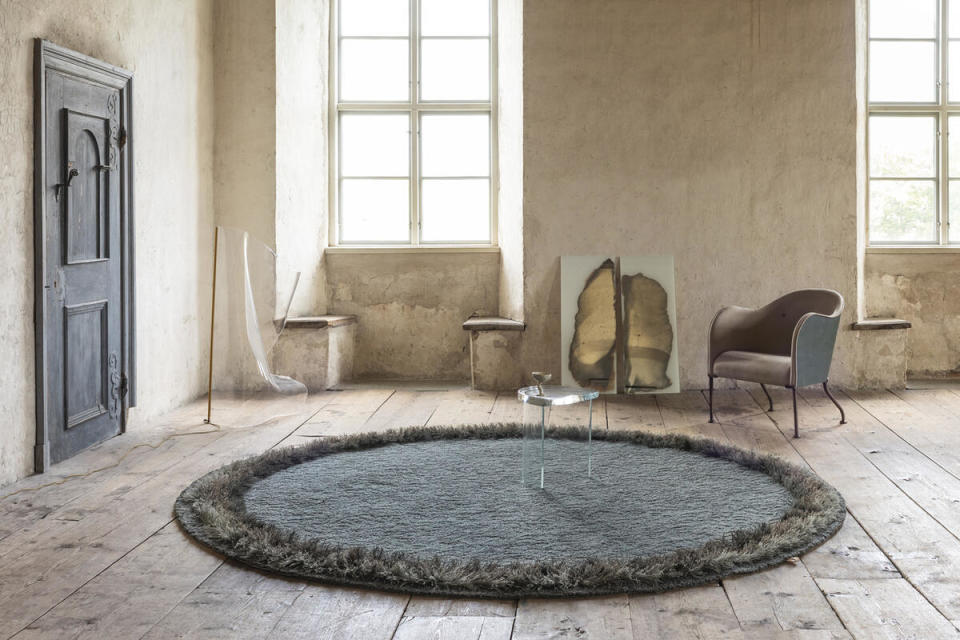 The Feather rug in Blue Jay by Ellinor Eliasson for Kasthall