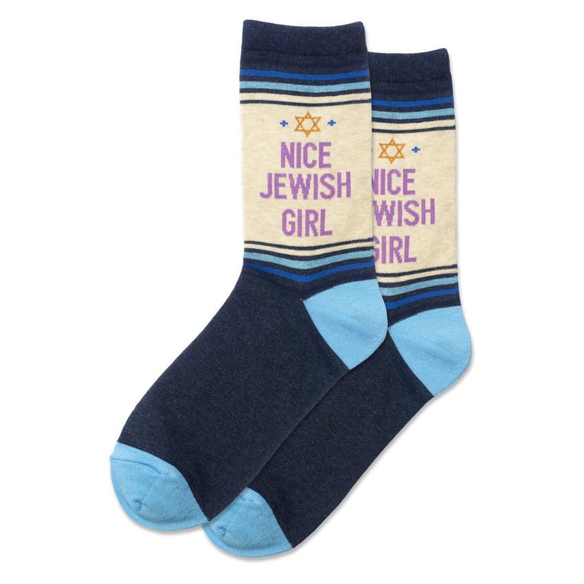 9) Nice Jewish Girl Crew Socks