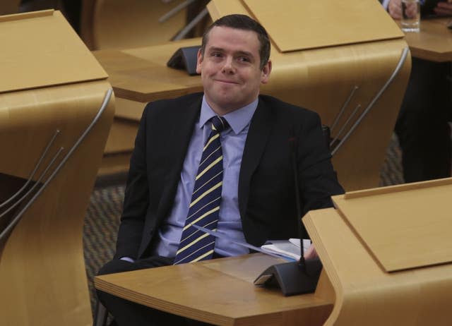 Douglas Ross in Holyrood