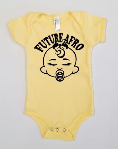 You don't even need a full head of hair to have natural pride.&nbsp;<a href="https://www.etsy.com/listing/213649545/afro-t-shirt-beautiful-future-afro-baby?ref=shop_home_active_6" target="_blank">Buy here</a> for $20.&nbsp;