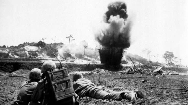 Okinawa fue uno de los pocos lugares de Japón donde se libraron combates terrestres durante la Segunda Guerra Mundial