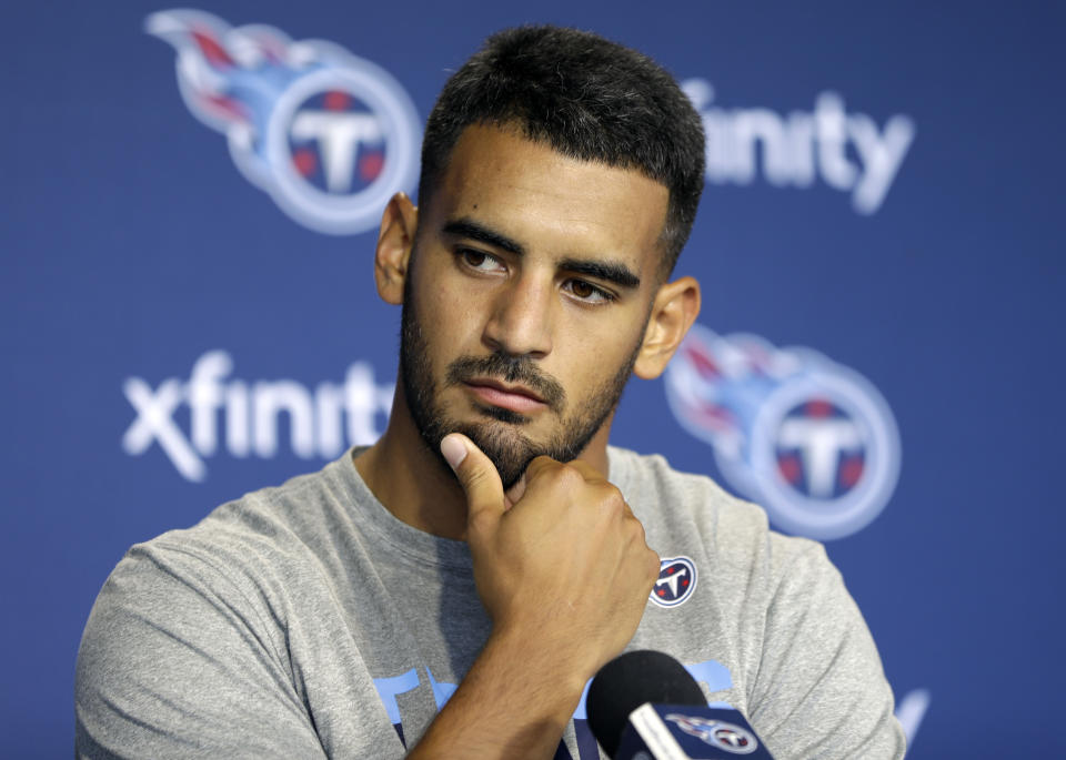 Tennessee Titans quarterback Marcus Mariota enters a pivotal season in his career. (AP)