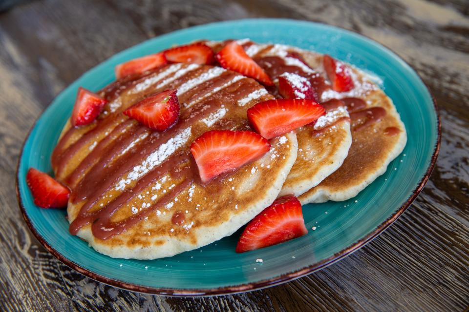 Strawberry shortcake pancakes from MorningStar Cafe in Toms River.