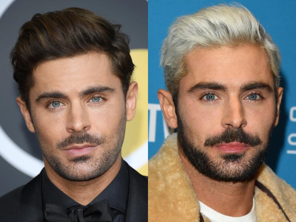 zac efron platinum blonde