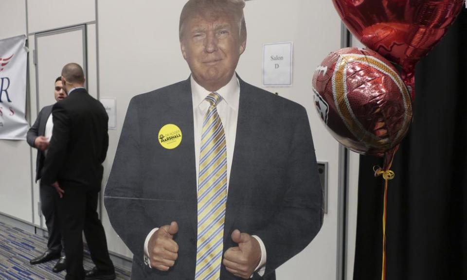 A cardboard cutout of Donald Trump in Kansas: not the item in question.