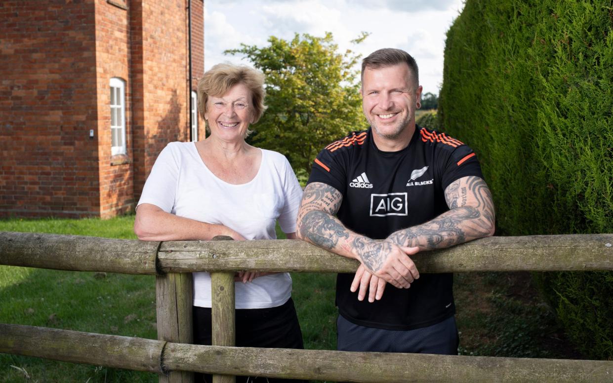 Return of the Lodger. Landlady Louisa Talbot with her lodger Andy Draper at Louisaâ€™s home near Northampton.