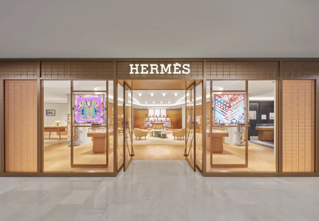 The Hermes store at Deji Plaza in Nanjing City. Courtesy of Hermès.