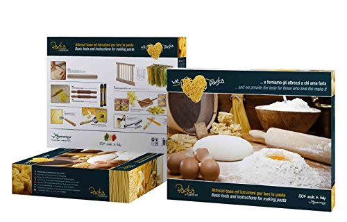 8) 9-Piece Pasta Starter Set, Cream