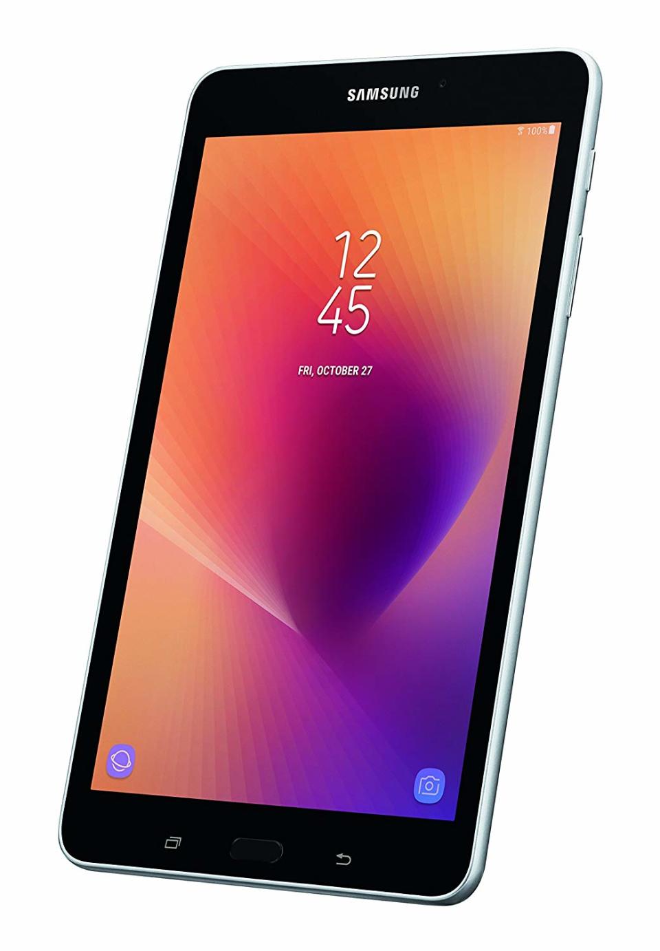 The Samsung Galaxy Tab A 8's on-board storage is expandable up to 256GB with a MicroSD card. (Photo: Amazon)