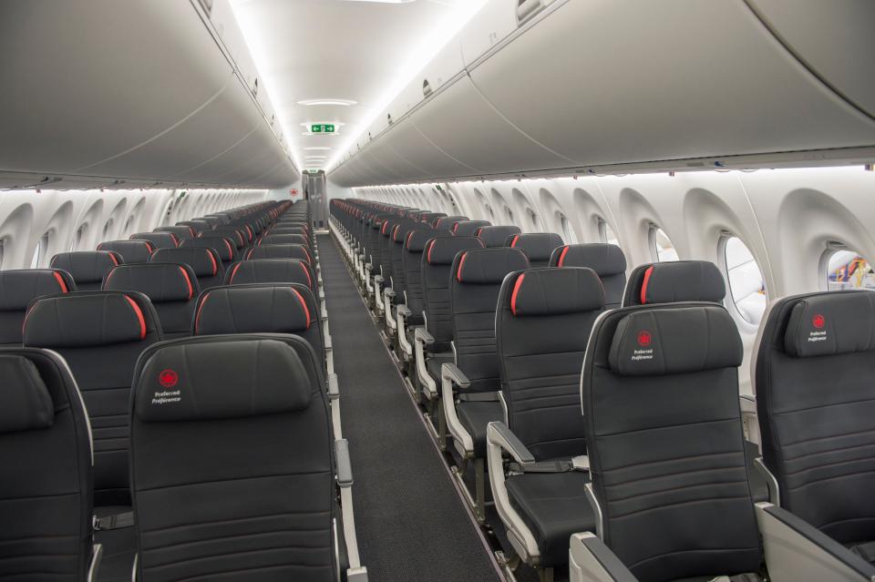Air Canada Airbus A220 Interior