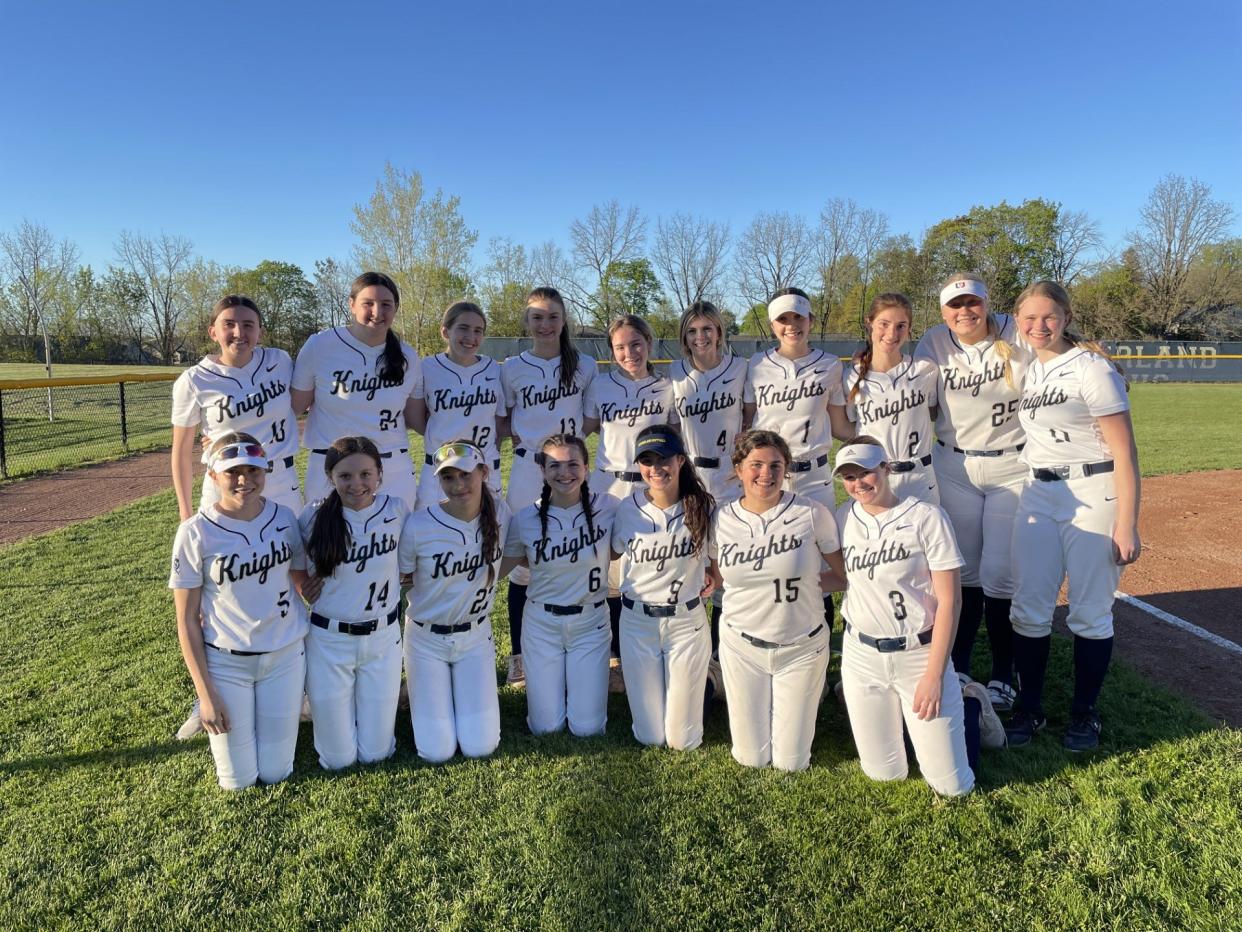 Pittsford Sutherland's softball team improved to 9-3 after a come-from-behind 7-6 win over visiting Midlakes on Thursday, May 2, 2024.