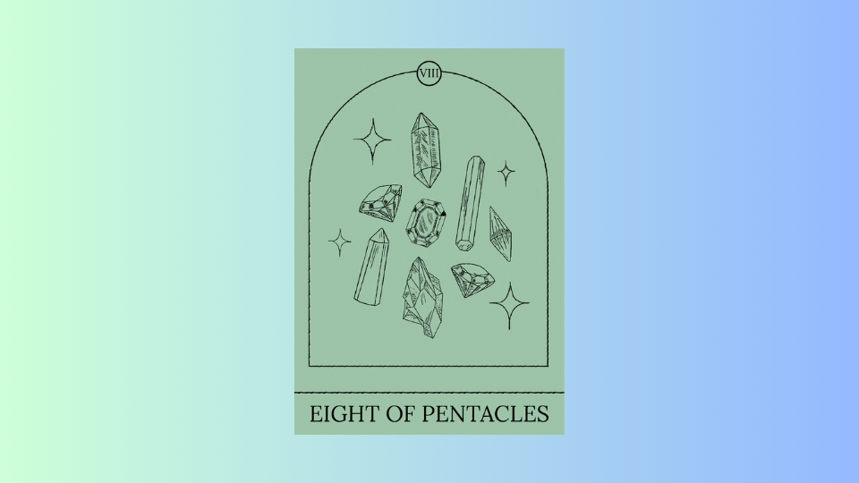 Pisces: 8 of Pentacles