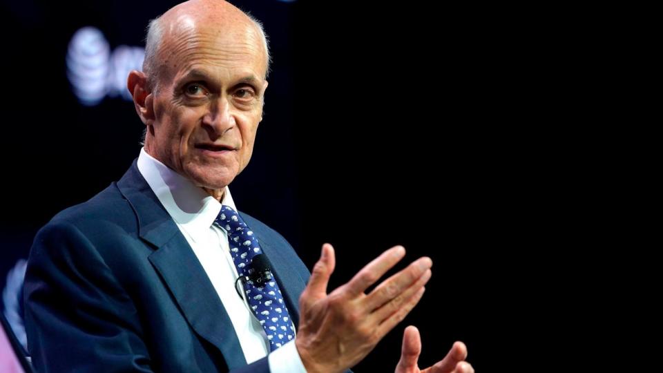 PHOTO: In this Sept. 23, 2019, file photo, Michael Chertoff, Executive Chairman and Co-Founder of The Chertoff Group, speaks onstage during the 2019 Concordia Annual Summit in New York. (Riccardo Savi/Getty Images for Concordia Summit, FILE)