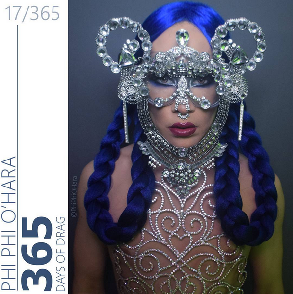 Drag queen creates incredible transformations for 365 day photo challenge