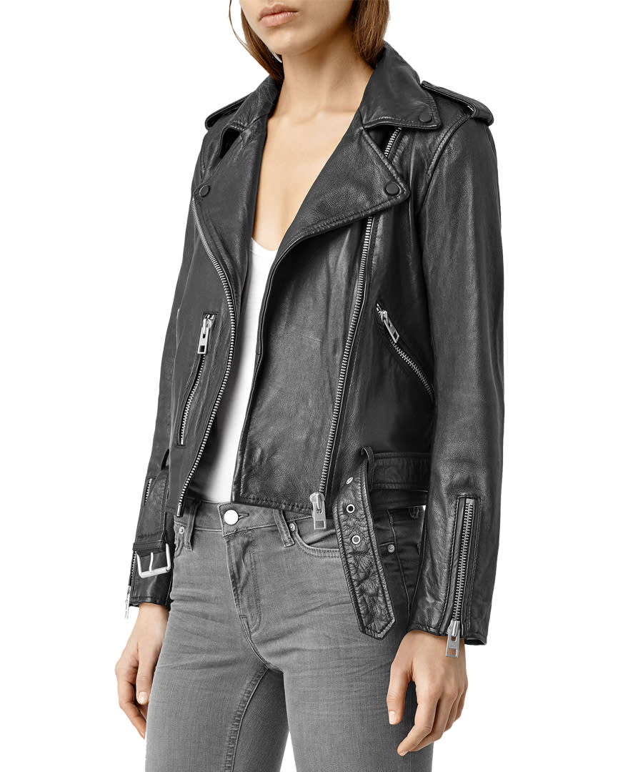 <p>$540 | <a rel="nofollow noopener" href="http://www.us.allsaints.com/women/leather/allsaints-balfern-biker/?colour=5&category=25" target="_blank" data-ylk="slk:allsaints.com;elm:context_link;itc:0;sec:content-canvas" class="link ">allsaints.com</a></p>