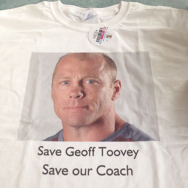 The Toovey t-shirts. Source: Supplied