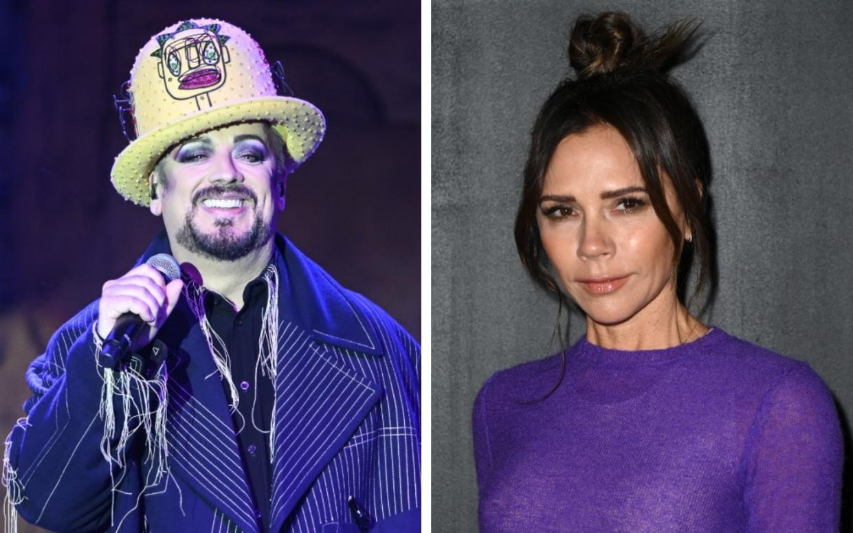 Boy George and Victoria Beckham - Steve Jennings/Pascal Le Segretain/Getty Images