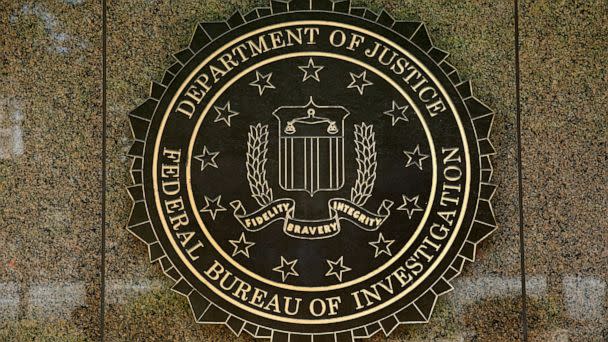 PHOTO: The FBI seal is seen outside the headquarters building in Washington, DC on July 5, 2016. (Yuri Gripas/AFP via Getty Images, FILE)