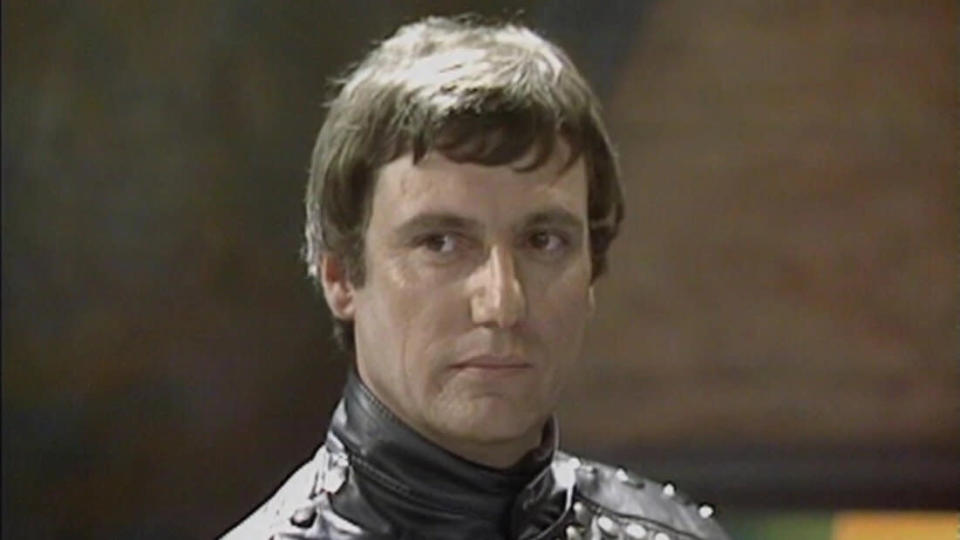 Paul Darrow as Kerr Avon in the sci-fi television series 'Blake's 7', which aired from 1978 and 1981. (Credit: BBC)