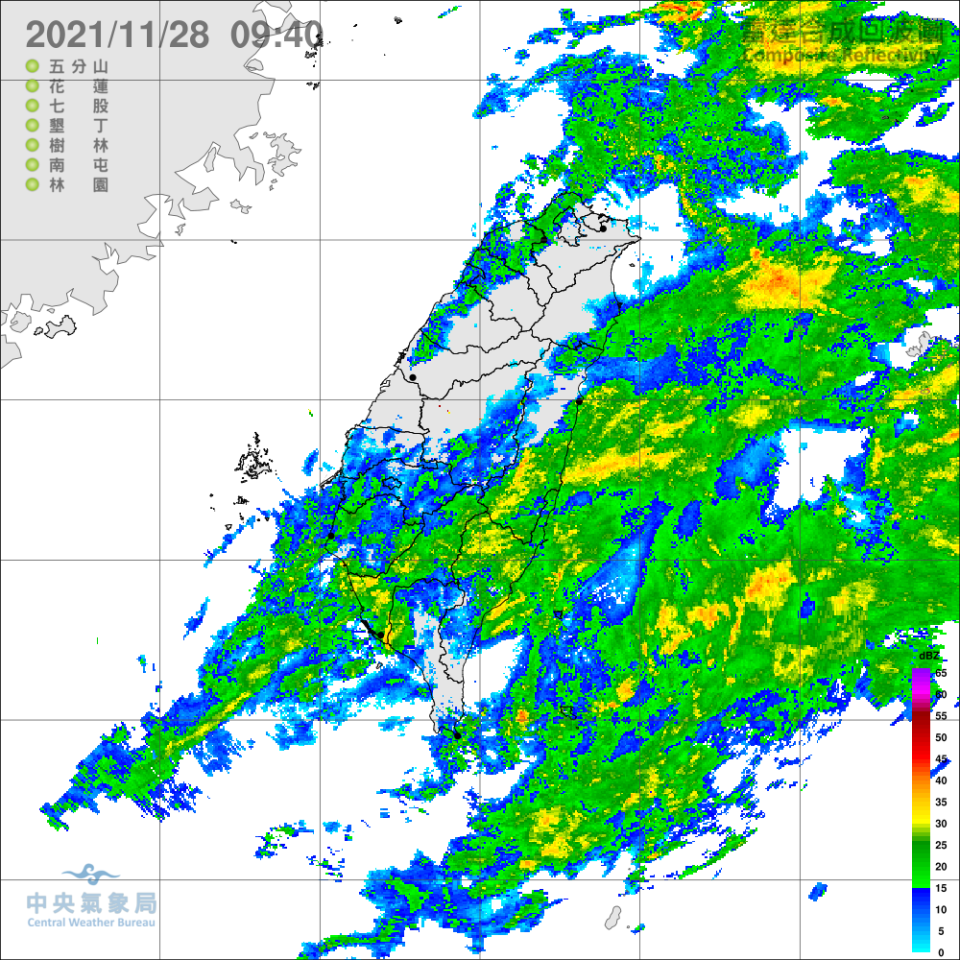 1128天氣圖。（圖／中央氣象局－報氣象）