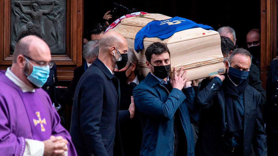 Burglars targeted the home of Paolo Rossi while the Italian football legend was being laid to rest. Pic: Getty