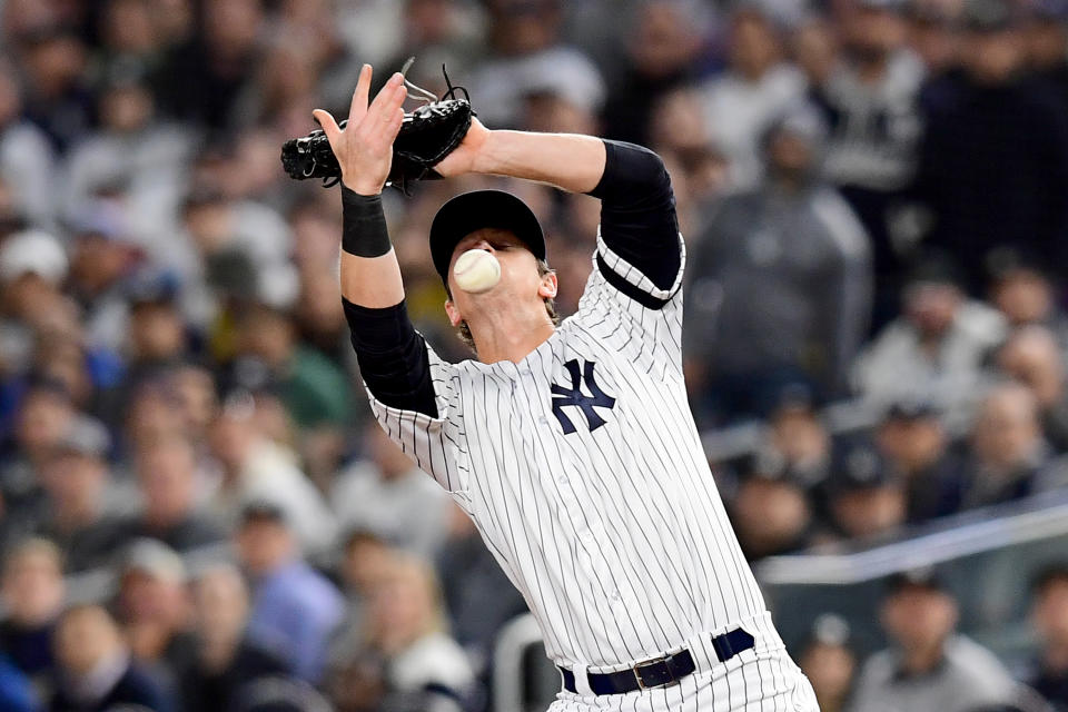 Errors were the item du jour on the ALDS Game 1 menu. (Photo by Emilee Chinn/Getty Images)