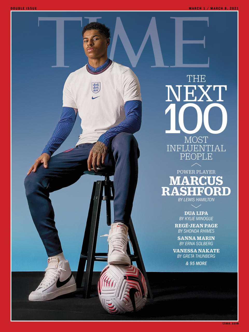 TIME100 Next cover Marcus Rashford