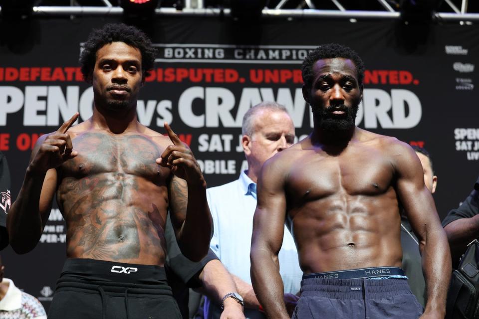 Errol Spence and Terence Crawford collide in a bid to become undisputed welterweight king (Getty Images)