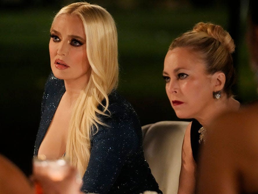 Not My Sister’s Keeper" Episode 1221 -- Pictured: (l-r) Erika Girardi, Sutton Stracke -- (Photo by: Casey Durkin/Bravo)