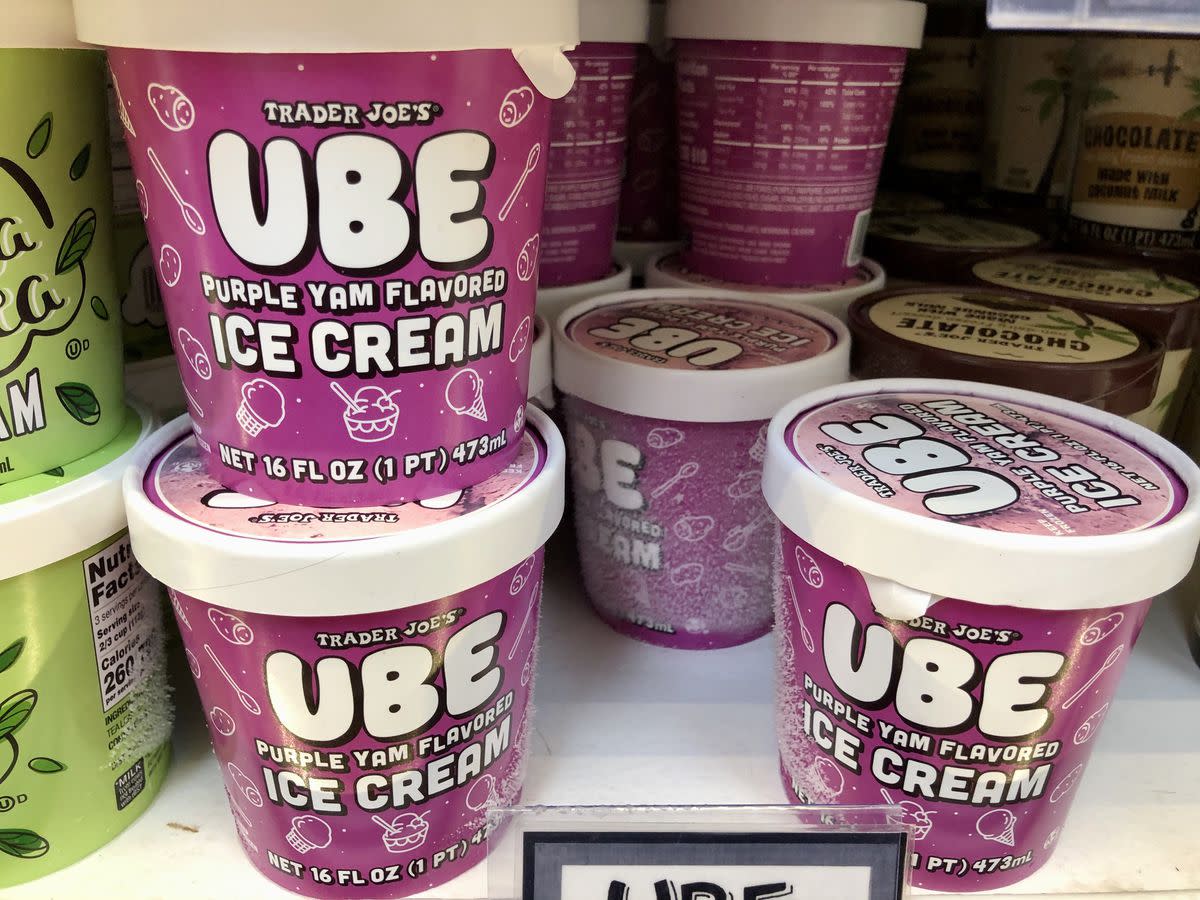 Ube Purple Yam Flavored Ice Cream Trader Joe's