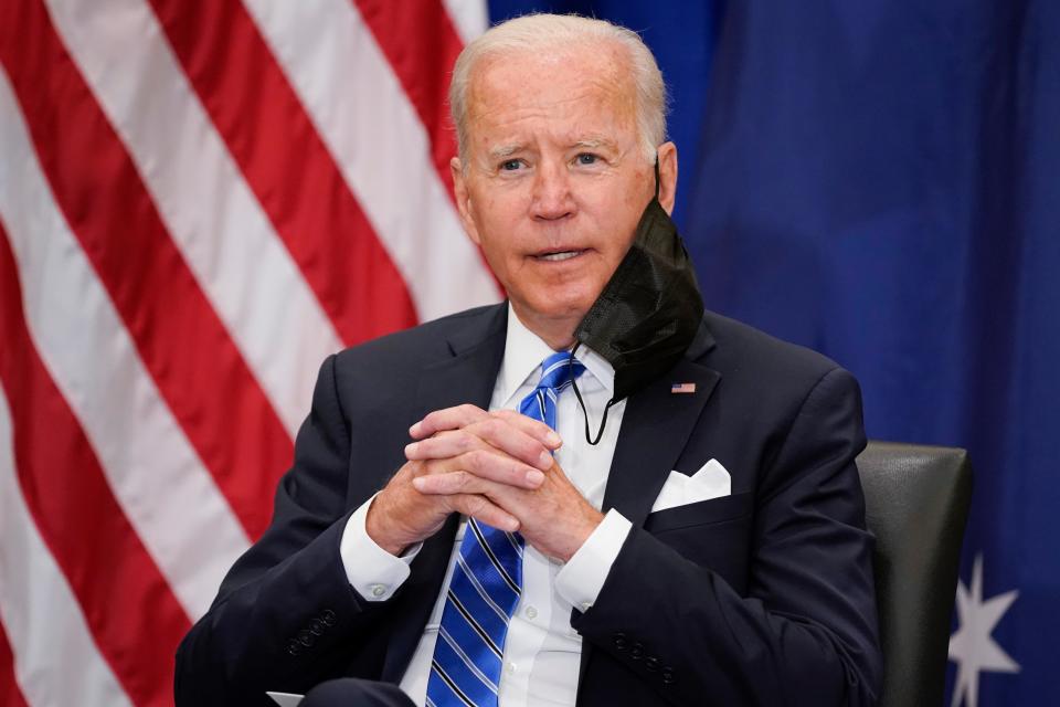 File. Joe Biden said in a 1994 interview that it wouldn’t matter whether Haiti sunk into the Caribbean or rose up 300 feet (AP)