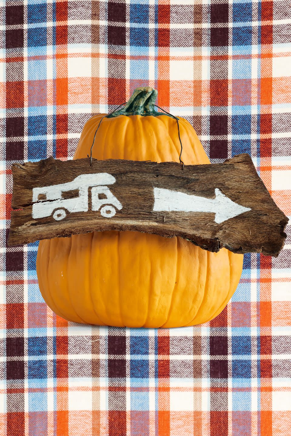 Wooden Sign Pumpkin