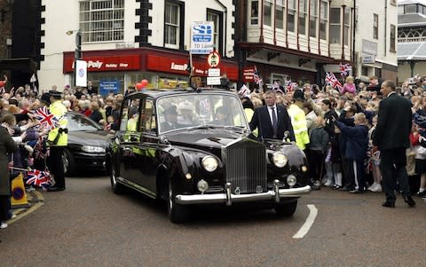 The Queen visits Darlington in her Golden Jubilee year - Credit: Tim Rooke