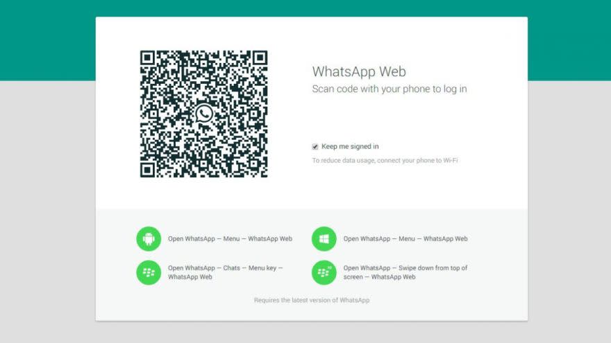 Para usar WhatsApp en la computadora es necesario escanear un código QR.