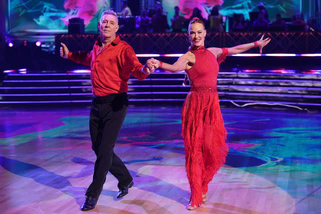 <p>Christopher Willard/ABC via Getty Images</p> Barry Williams and Peta Murgatroyd performing on <em>Dancing with the Stars</em>