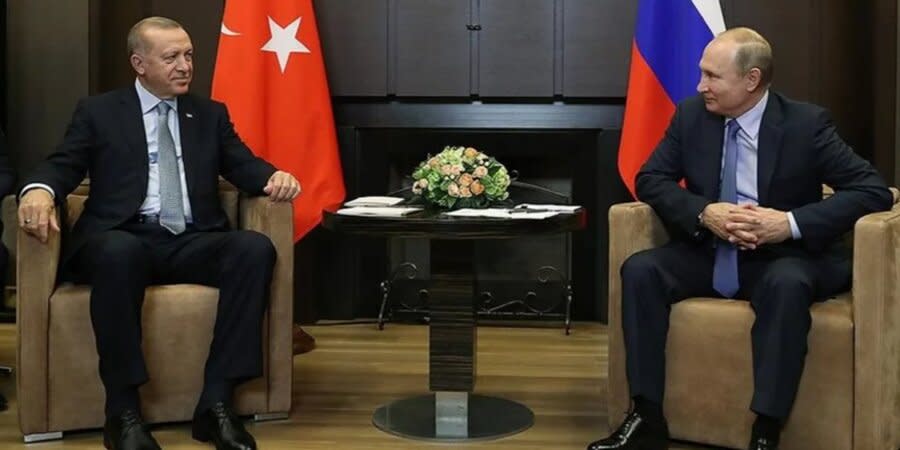 Recep Tayyip Erdoğan and Vladimir Putin