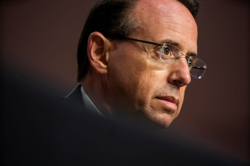 Rosenstein testifies in Republican-led Senate Trump-Russia probe