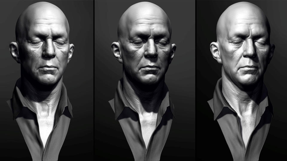 ZBrush, everything you need to know; screengrabs of a 3D model made in ZBrush