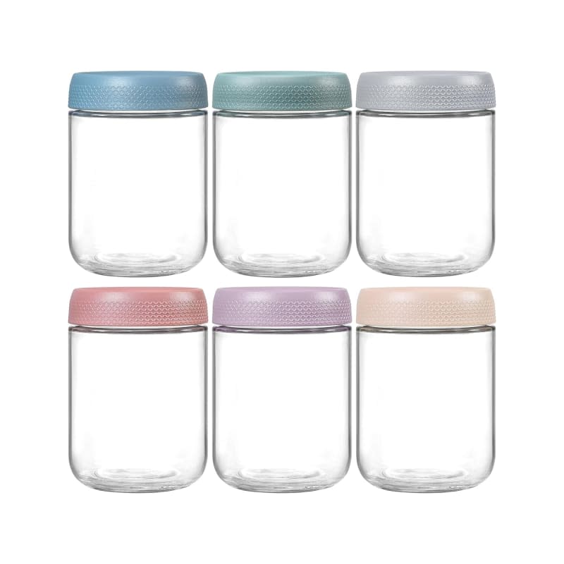 NETANY 6-pack 16 oz Overnight Oats Containers with Lids