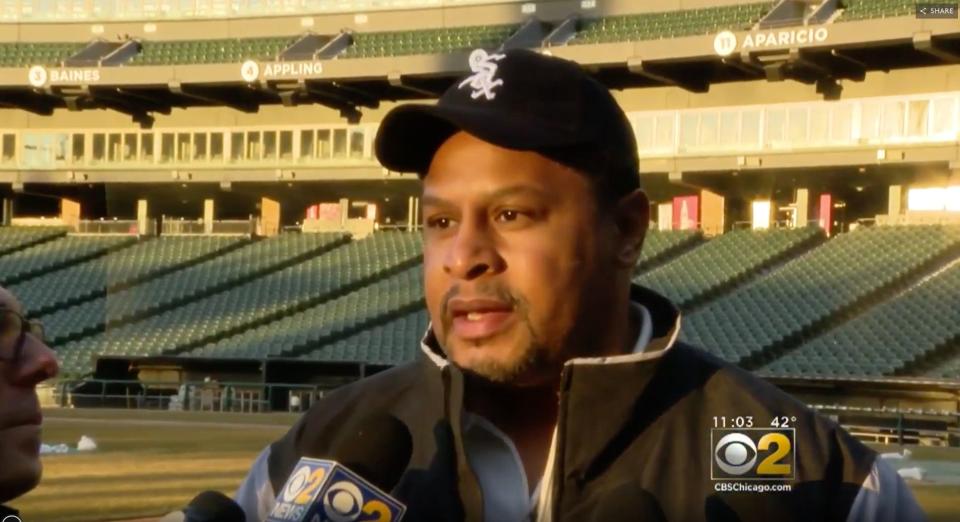 Nevest Coleman, 49, on Monday resumed his old job at the White Sox's Guaranteed Rate Field in Chicago. (Photo: CBS2)